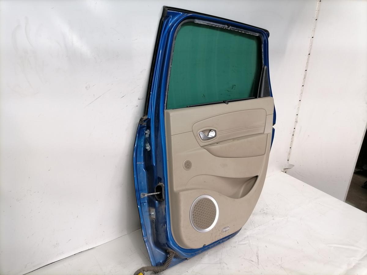 Renault Scenic 3 original T&uuml;r hinten rechts TERNA Blue Extrem Rohbau Bj.2009